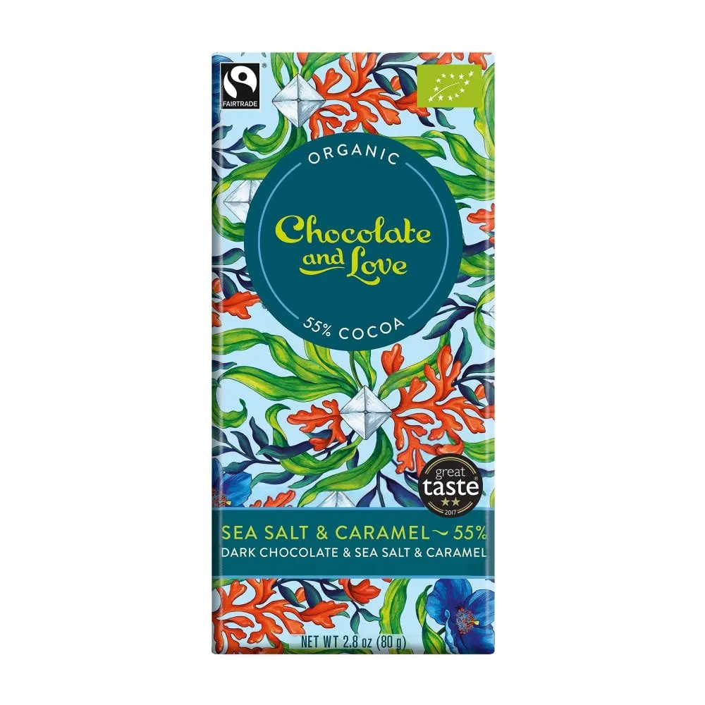 Dark Chocolate & Caramel & Sea Salt 80g